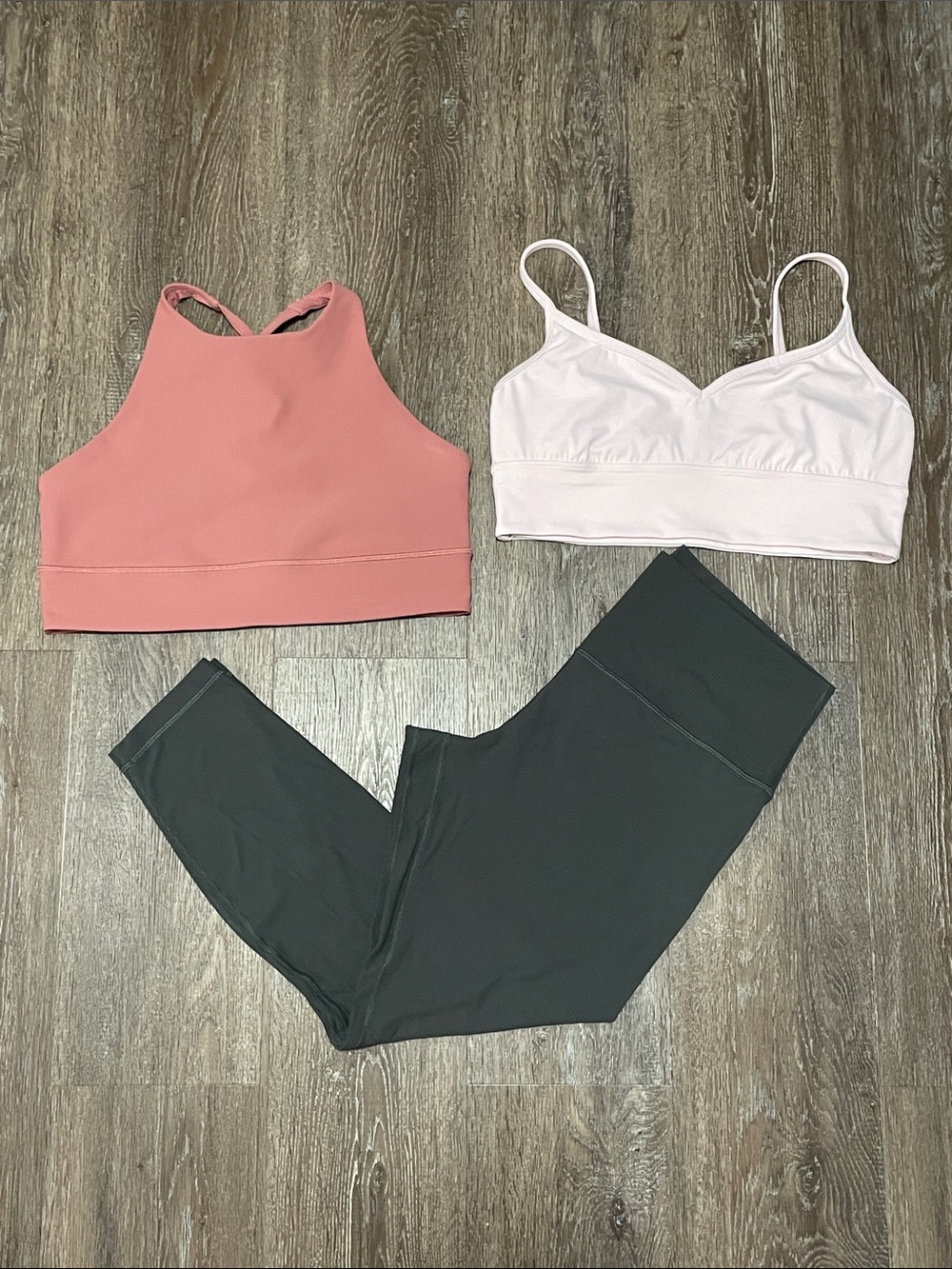 GUC Lululemon Pink/Grey Bundle. Size Tops 12 / Bottom 14